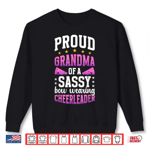 Sweatshirt Proud Grandma Of A Cheerleader Grandmother Cheer Grandma Shirt 2