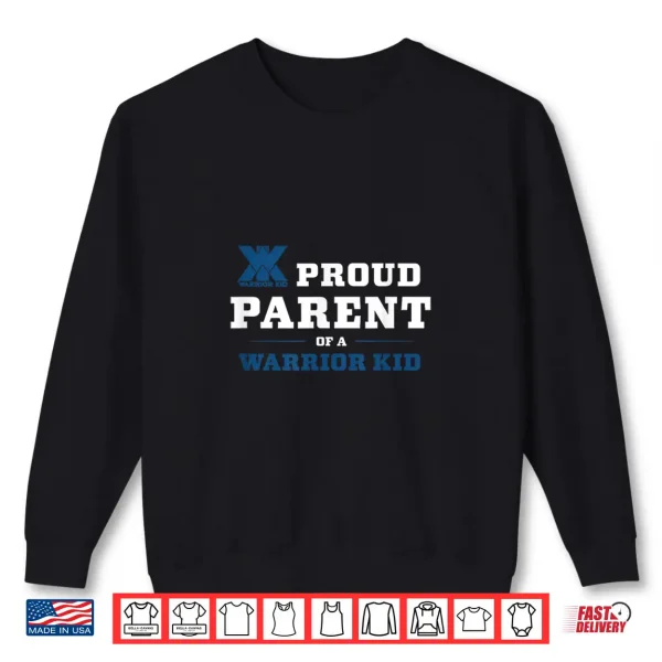 Sweatshirt Proud Parent Of A Warrior Blue Logo Shirt