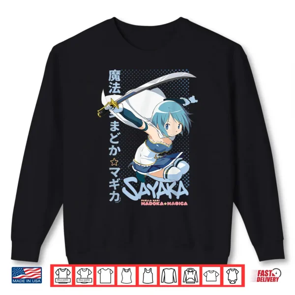 Sweatshirt Puella Magi Madoka Magica Sayaka Miki Anime Shirt