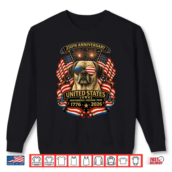 Puggle Dog Usa Independence 1776 2026 Patriotic Shirt 2 Sweatshirt Puggle Dog USA Independence 1776 2026 Patriotic Shirt