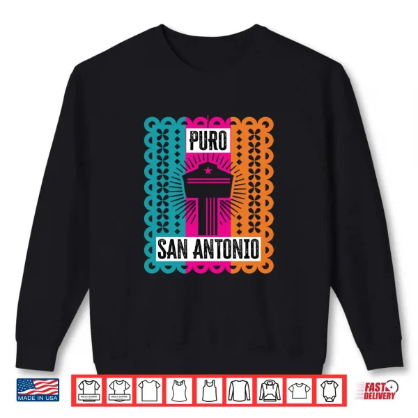 Sweatshirt Puro San Antonio Texas Papel Picado Cool Fiesta Souvenir Shirt