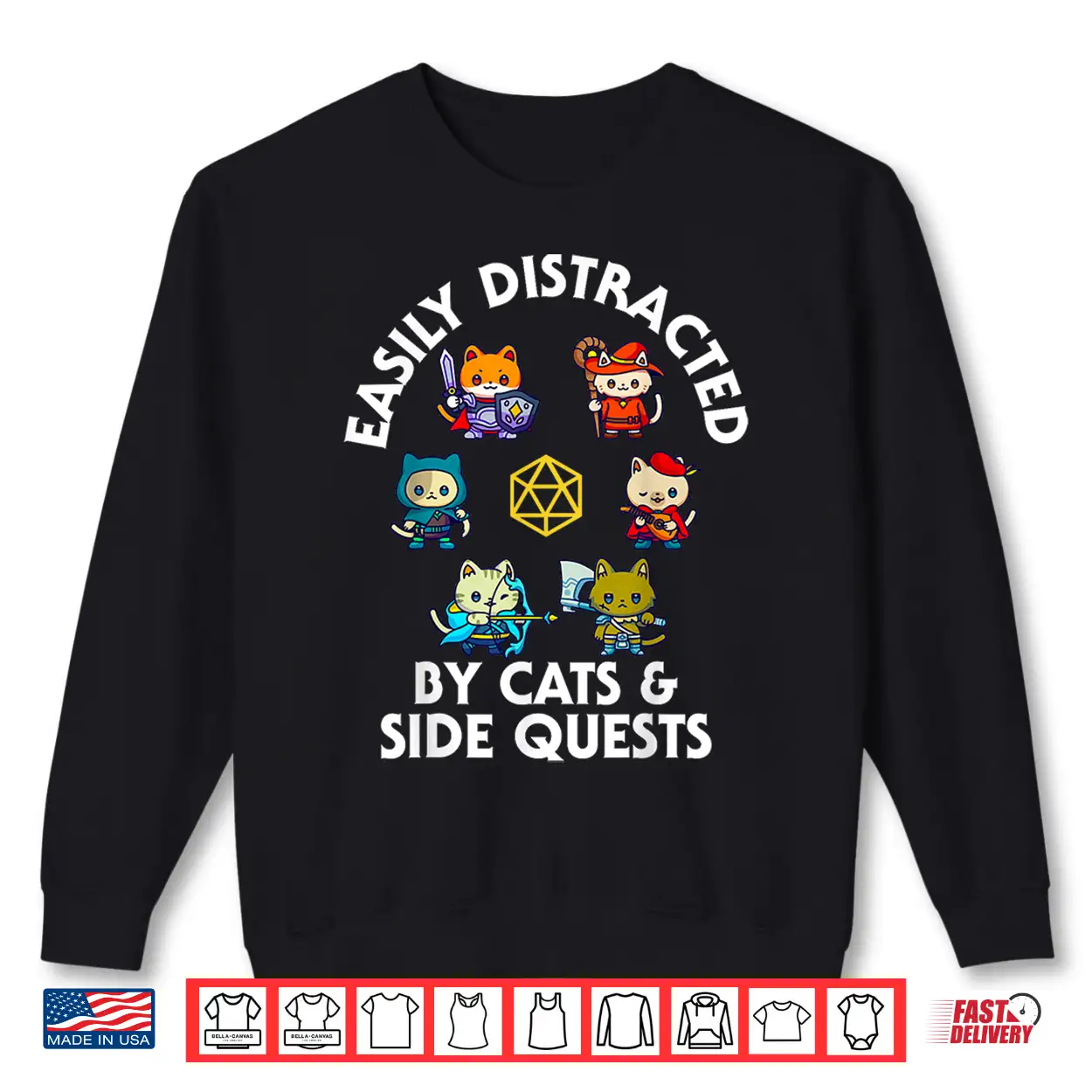 Rpg Gamer Cats D20 Dice Nerdy Geek Cat Men Women Kids Shirt Rpg Gamer Cats D20 Dice Nerdy Geek Cat Men Women Kids Shirt