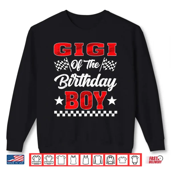Sweatshirt Race Car Gigi of The Birthday Boy Racing Family Shirt