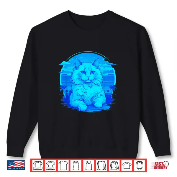 Sweatshirt Ragdoll Cat Cartoon to Fall in Love with Sunset Shirt