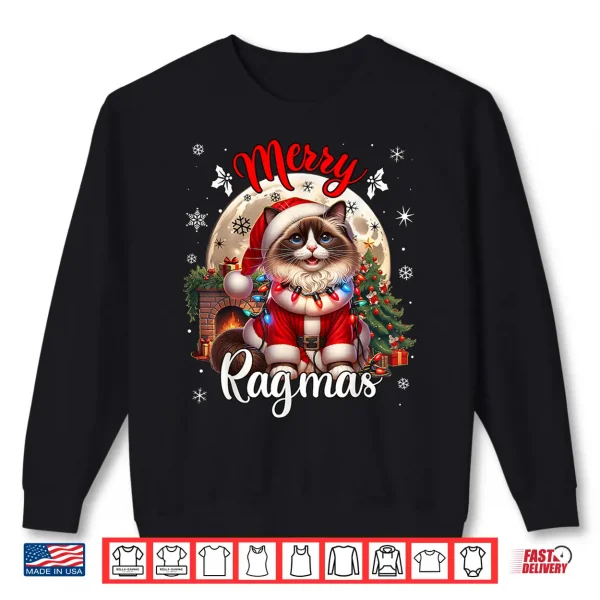 Sweatshirt Ragdoll Cat Christmas Costume Ragdoll Xmas Cat Shirt
