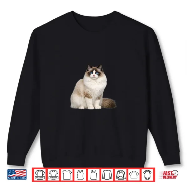 Sweatshirt Ragdoll Cat Design Beautiful Feline Shirt