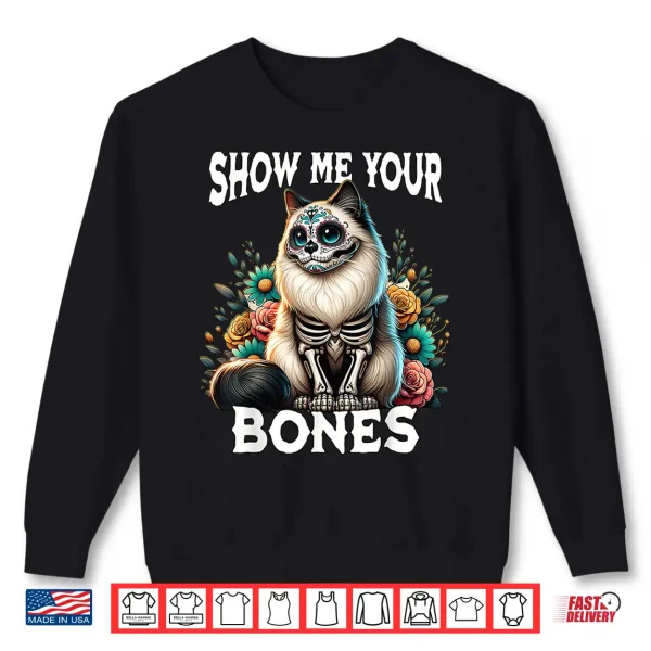 Sweatshirt Ragdoll Cat Dia De Los Muertos Ragdoll Halloween Ragdoll Shirt