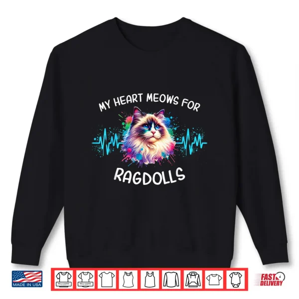 Sweatshirt Ragdoll Cat ECG Ragdolls Shirt