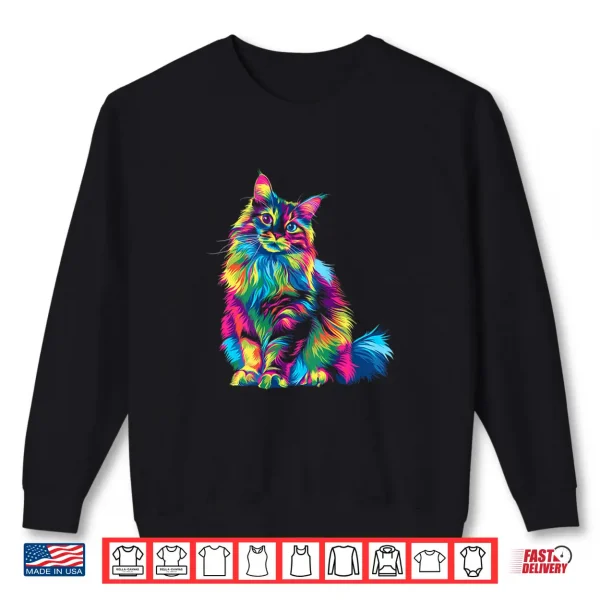Sweatshirt Ragdoll Cat Popart Shirt