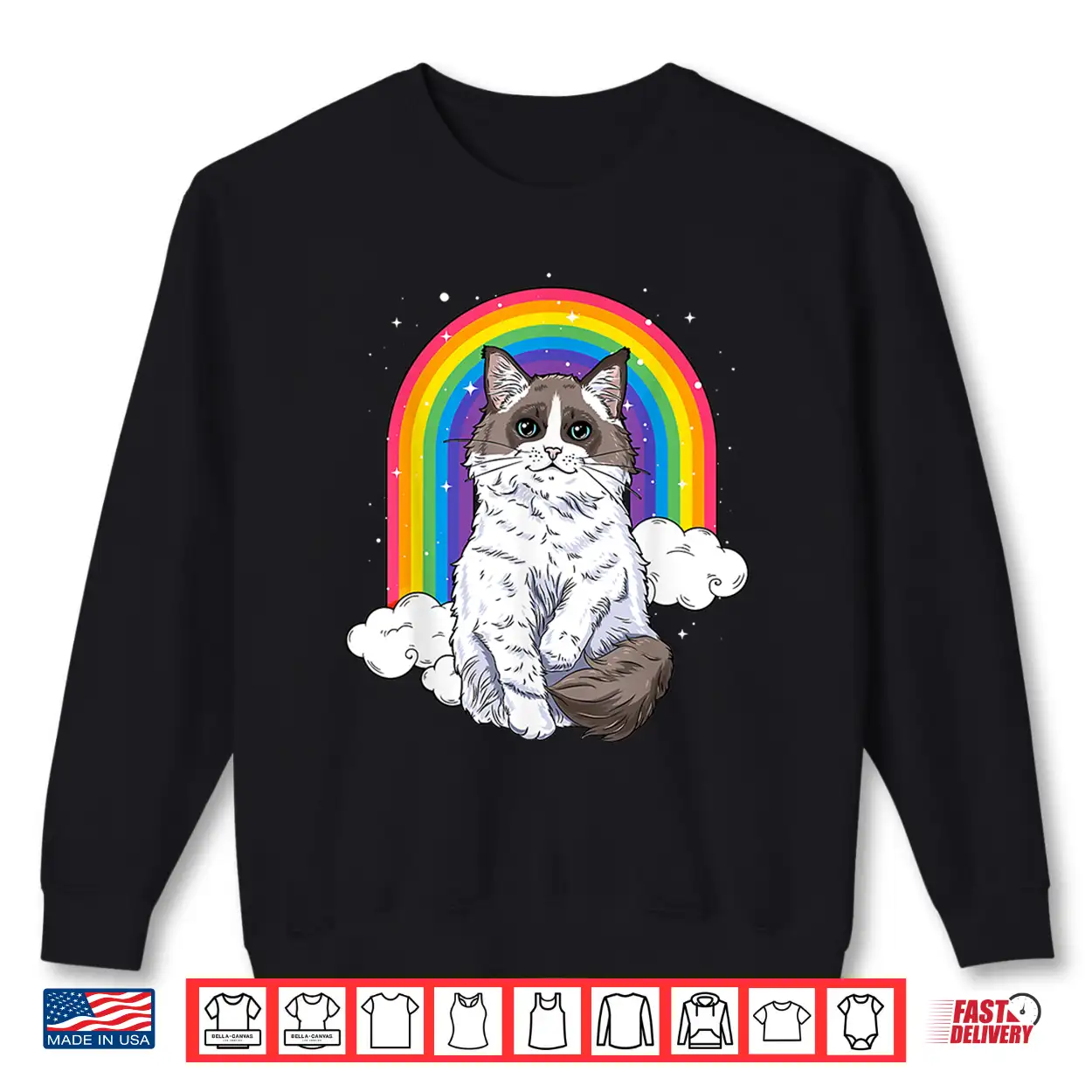 Ragdoll Cat Rainbow Galaxy Kitten Space Kitty Lover Gift Shirt Ragdoll Cat Rainbow Galaxy Kitten Space Kitty Lover Gift Shirt