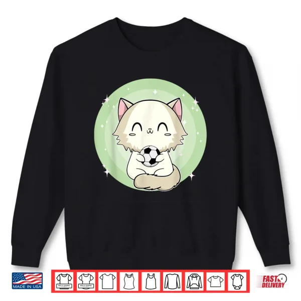 Sweatshirt Ragdoll Cat With Soccer Shirt