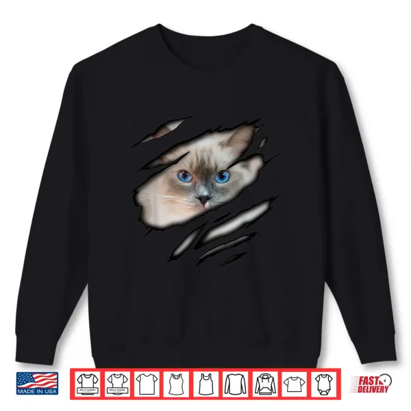Sweatshirt Ragdoll Cat in me design Cadesign Purebred Cat Shirt