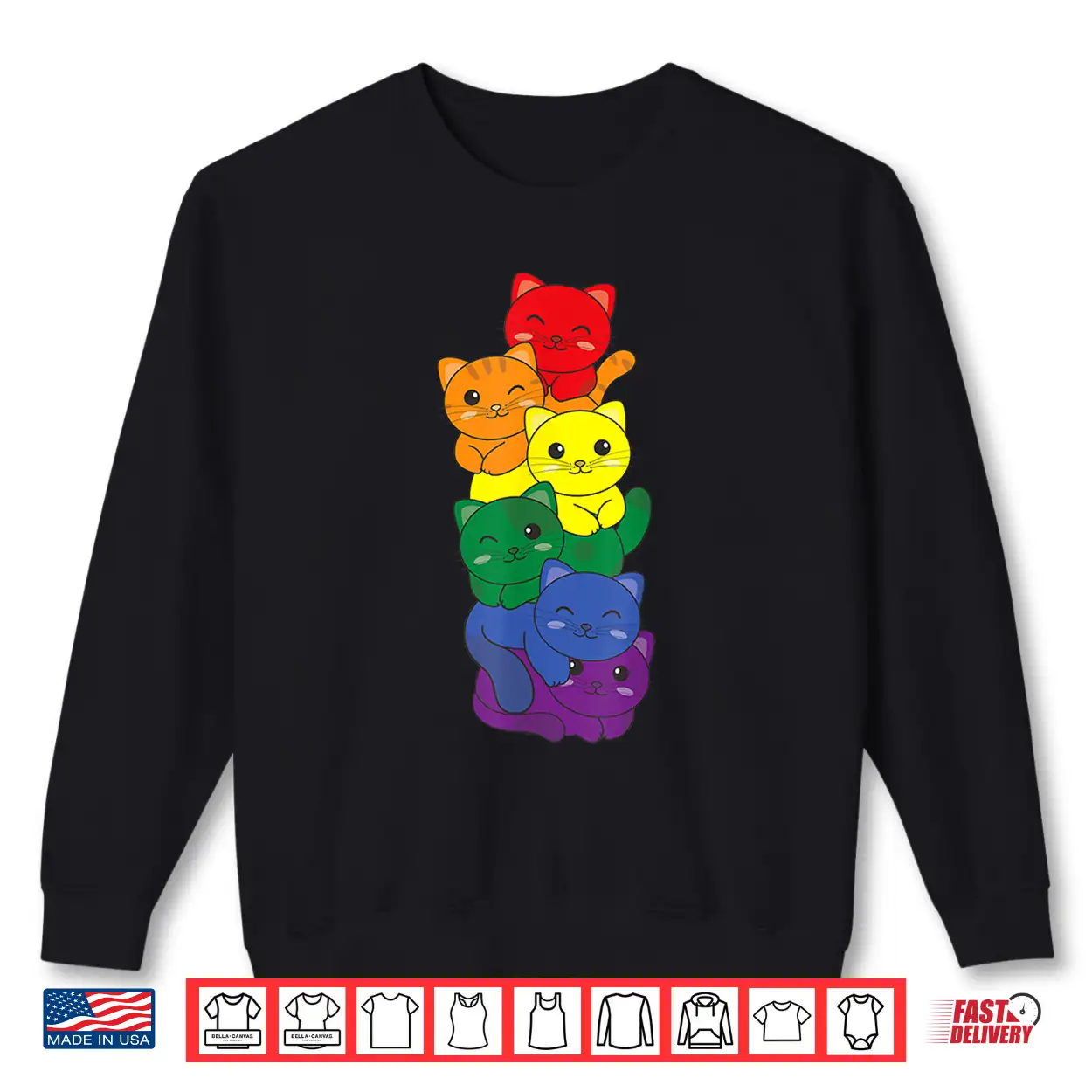 Rainbow Flag Pride Month Lgbtq Rainbow Cat Shirt Rainbow Flag Pride Month Lgbtq Rainbow Cat Shirt
