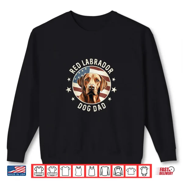 Sweatshirt Red Labrador Retriever Dog Dad Shirt