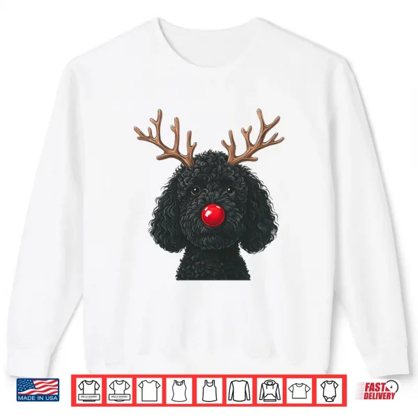 Sweatshirt Reindeer Poodle Christmas Poodle Dog Mom Dog Lover Animal Shirt