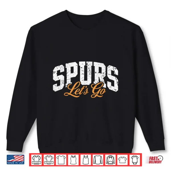 Sweatshirt Retro Design Vintage Spurs Tee Shirt