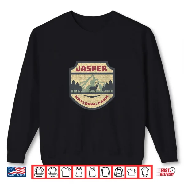 Sweatshirt Retro Jasper Canadian National Park Camping Hiking Souvenir Shirt