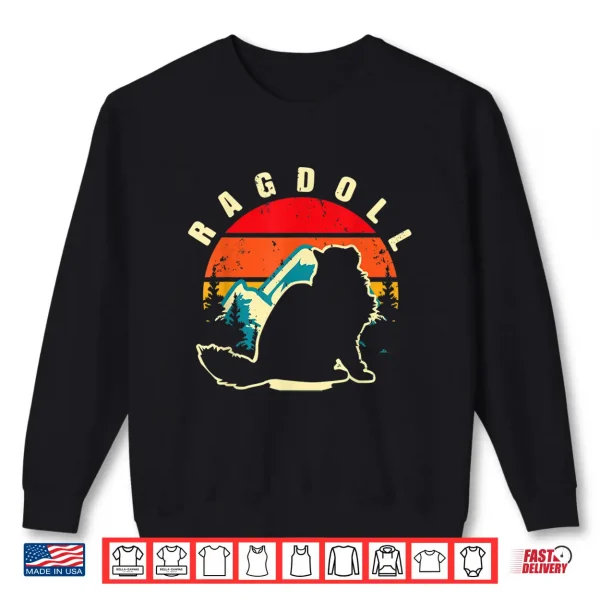 Retro Ragdoll Cat Vintage Cat Cute Cat Lover 70S Pet Owner Shirt 2 Sweatshirt Retro Ragdoll Cat Vintage Cat Cute Cat Lover 70s Pet Owner Shirt
