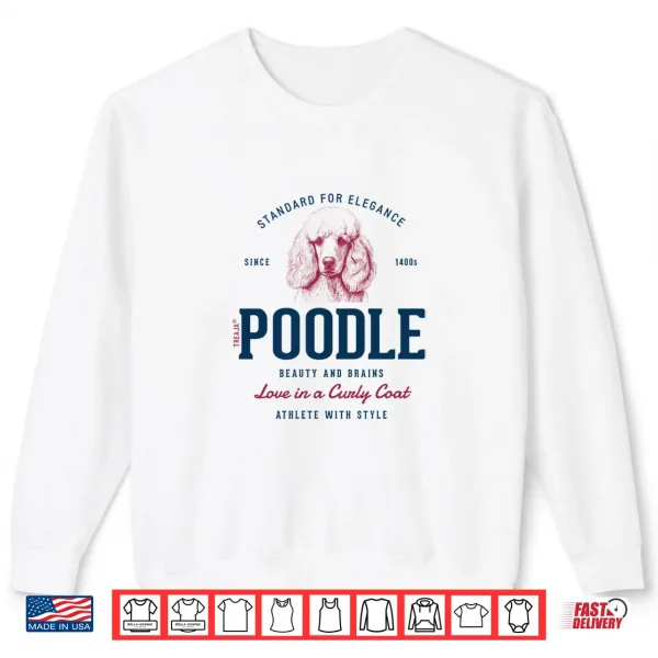 Sweatshirt Retro Styled Vintage Poodle Shirt