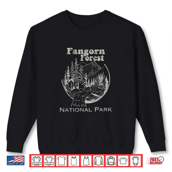Sweatshirt Retro Vintage Fangorn Forest National Park Bookworms Saying Shirt