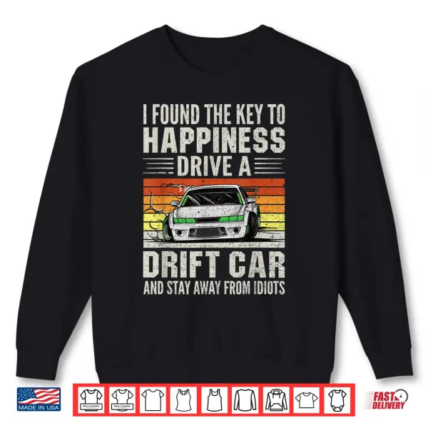 Sweatshirt Retro Vintage Funny Japanese Drift Car Drifting Shirt