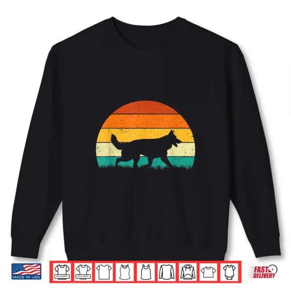 Sweatshirt Retro Vintage German Shepherd Dog Lover Pet Trainer Shirt