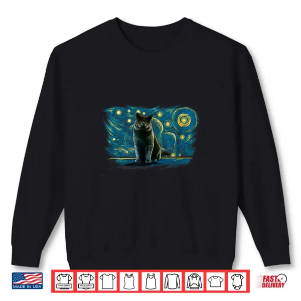 Sweatshirt Retro Vintage Style British Shorthair Cat Shirt