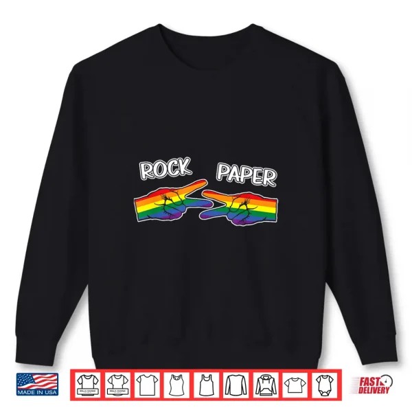 Sweatshirt Rock Paper Scissors LGBTQ Pride Month Shirt