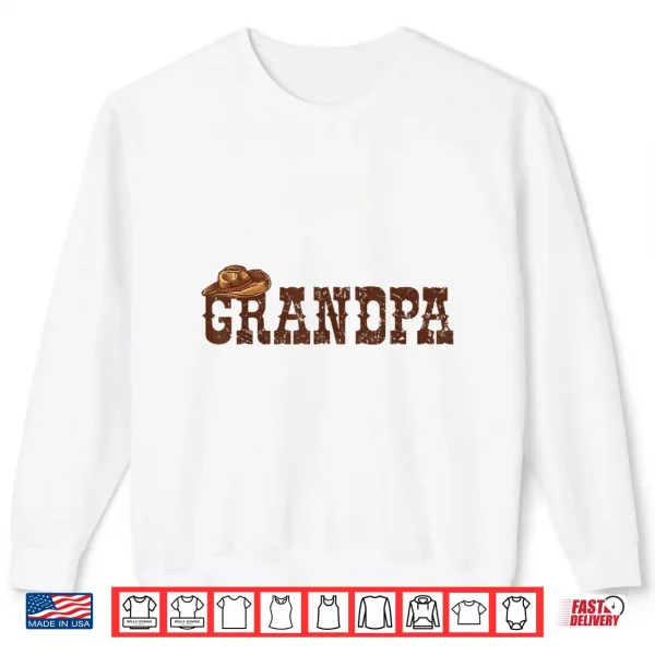 Sweatshirt Rodeo Grandpa Western Cowboy Cowgirl Family Group Birthday Shirt
