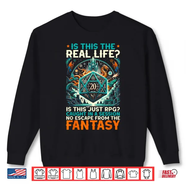 Sweatshirt Role Playing Game RPG Master D20 Tabletop Funny RPG Gamer Shirt