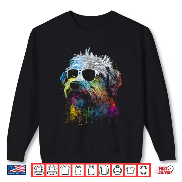 Sweatshirt Schnoodle walking dog fans poodle schnauzer dogs Shirt