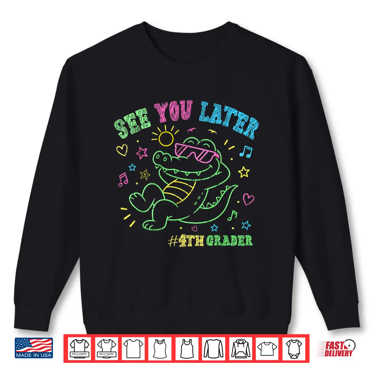 See You Later 4Th Fourth Grader End Of School Alligator Shirt See You Later 4Th Fourth Grader End Of School Alligator Shirt