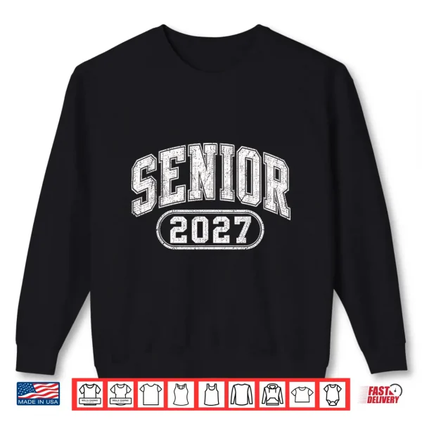 Sweatshirt Senior 2027 Vintage High School Graduation Class of 2027 Shirt