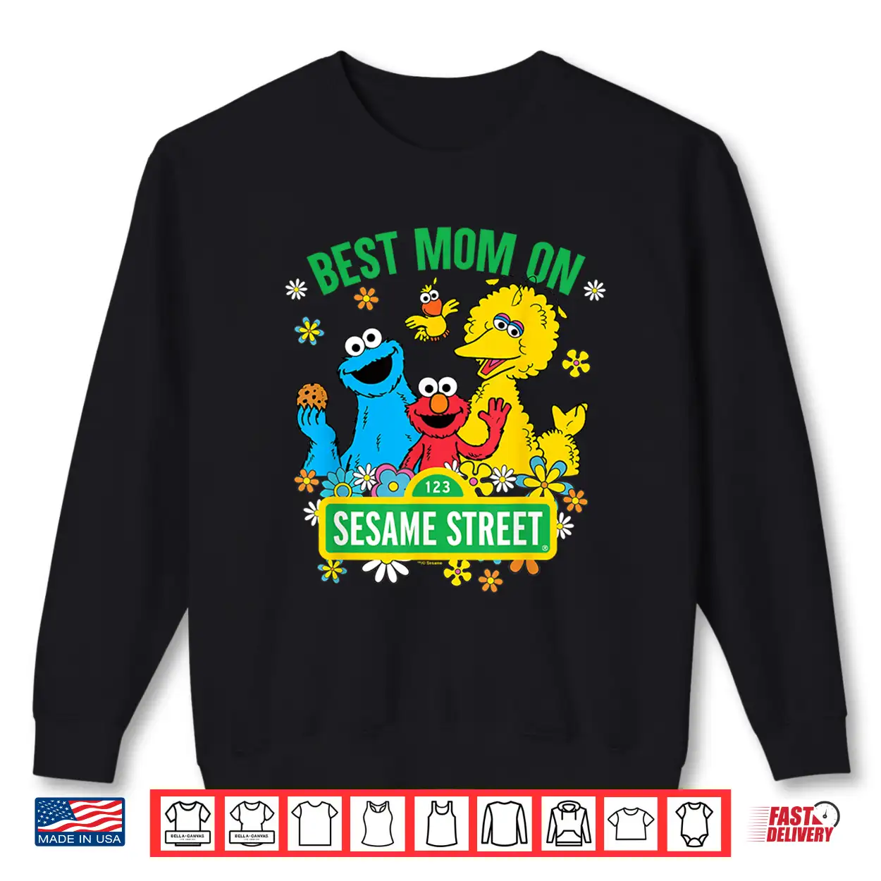 Sesame Street Mother’S Day Best Mom On Sesame Street Shirt Sesame Street Mother’S Day Best Mom On Sesame Street Shirt