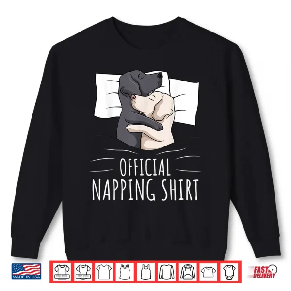 Sweatshirt Sleeping Labrador Retriever Lab Dog Official Napping Shirt