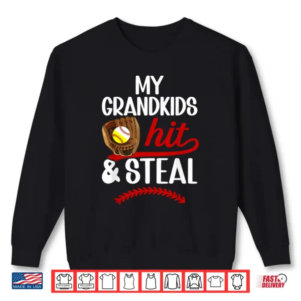 Sweatshirt Softball Baseball Grandma Funny Baseball Softball Grandma Shirt