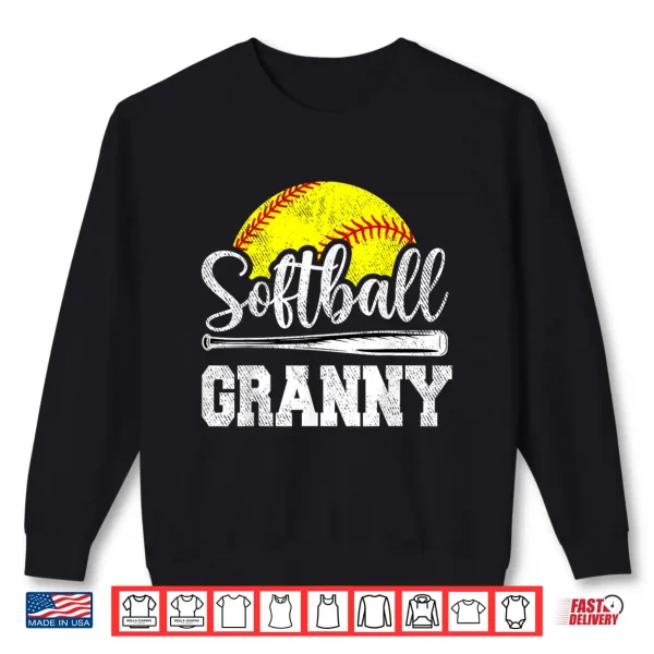 Sweatshirt Softball Granny Softball Player Game Day Mothers Day Gift Shirt