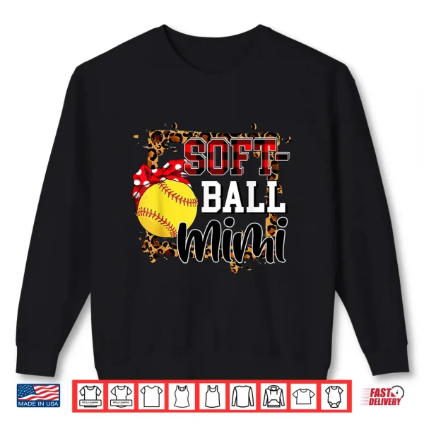 Sweatshirt Softball Mimi Leopard Softball Mimi Shirt