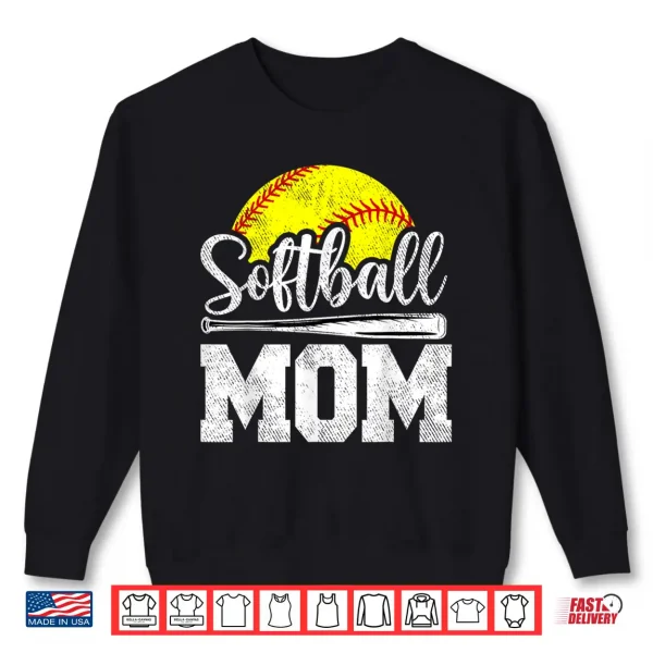 Sweatshirt Softball Mom Softball Player Game Day Mothers Day Gift Shirt 2