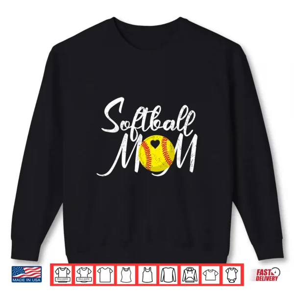 Sweatshirt Softball Mom Women Mama Mothers Day Shirt