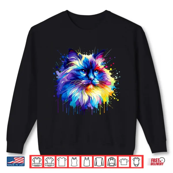 Sweatshirt Splash Art Ragdoll Cat Ragdolls Puppy Cats Shirt