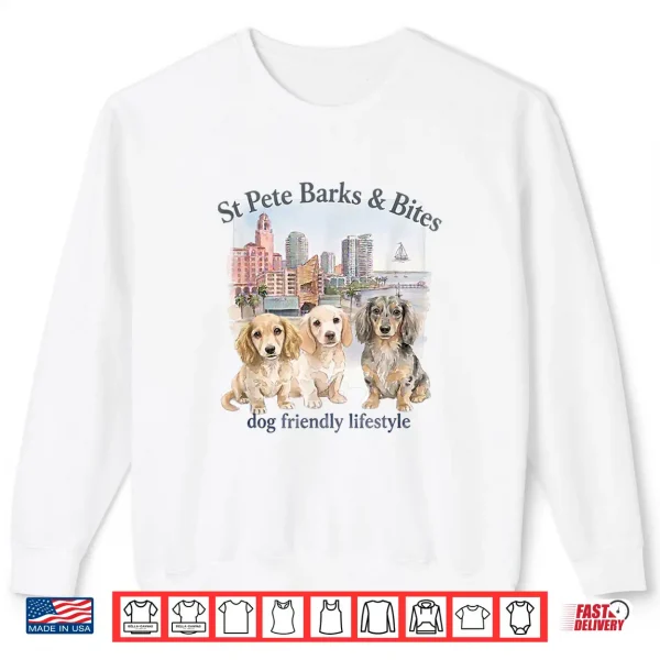 Sweatshirt St Pete Barks Bites Dachshunds Shirt