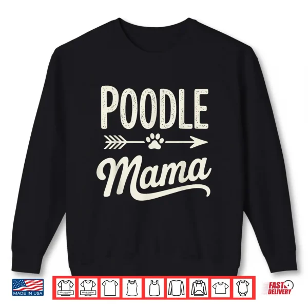 Sweatshirt Standard Poodle Art for Women Girls Miniature Poodle Lover Shirt