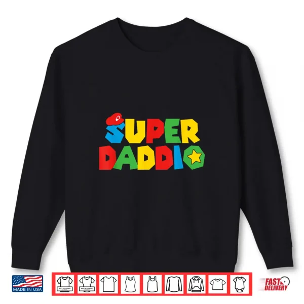 Sweatshirt Super Gamer Dad Unleashed Celebrating Fatherly Powers Shirt