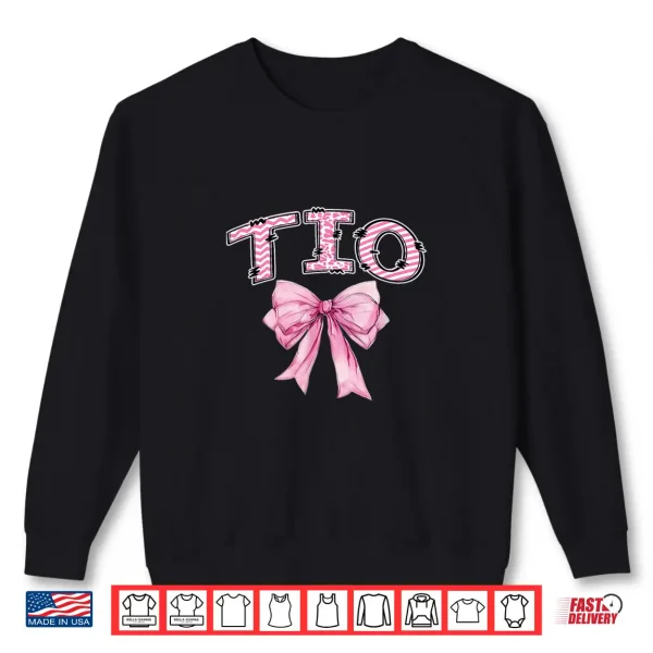 Sweatshirt TIO Birthday Girl Matching Coquette Pink Bow Shirt