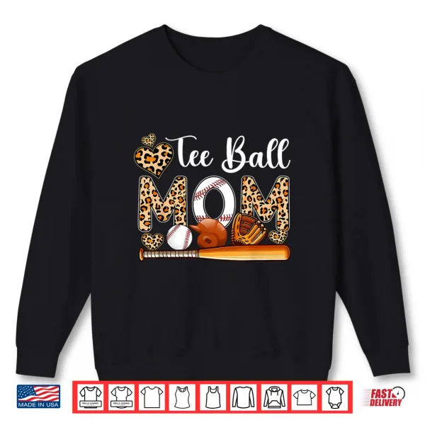 Sweatshirt Tee Ball Cute Mom Leopard Costume Baseball Mothers Day Shirt