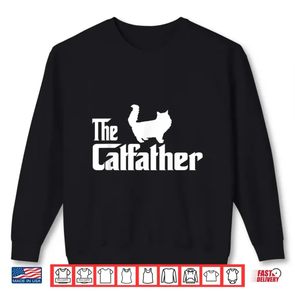 Sweatshirt The Catfather Persian Cat Lover Funny Father Cat Dad Gift Shirt