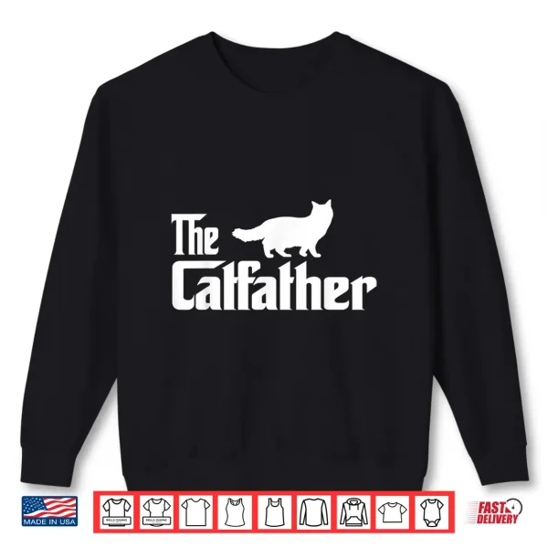 Sweatshirt The Catfather Ragdoll Cat Lover Funny Father Cat Dad Gift Shirt