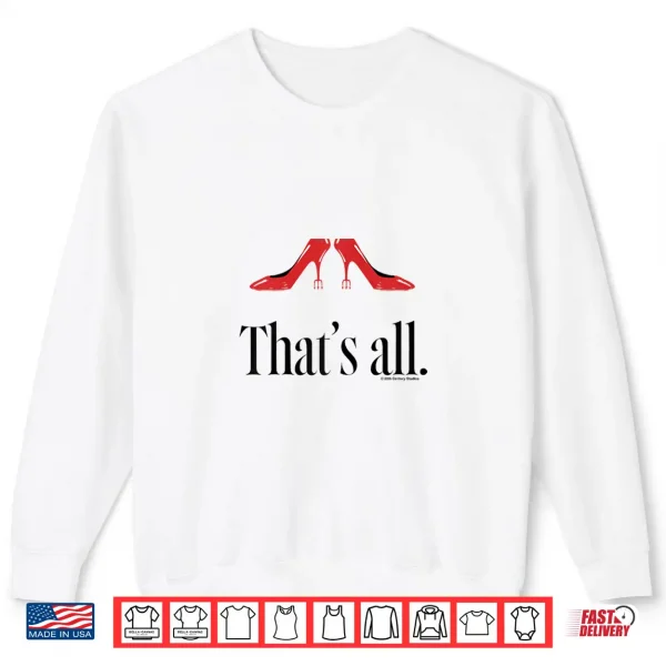Sweatshirt The Devil Wears Prada 2 Thats All Red High Heel Pitchfork Shirt