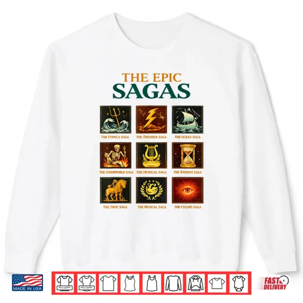 Sweatshirt The Epic Sagas Ithaca Odysseus Musical Wisdom Thunder Shirt
